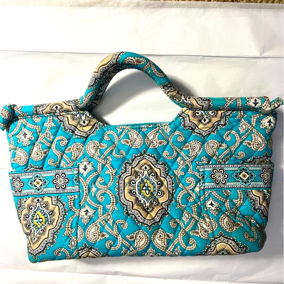 Vera Bradley “gabby” retired/vintage print (totally turquoise) purse - Picture 1 of 7